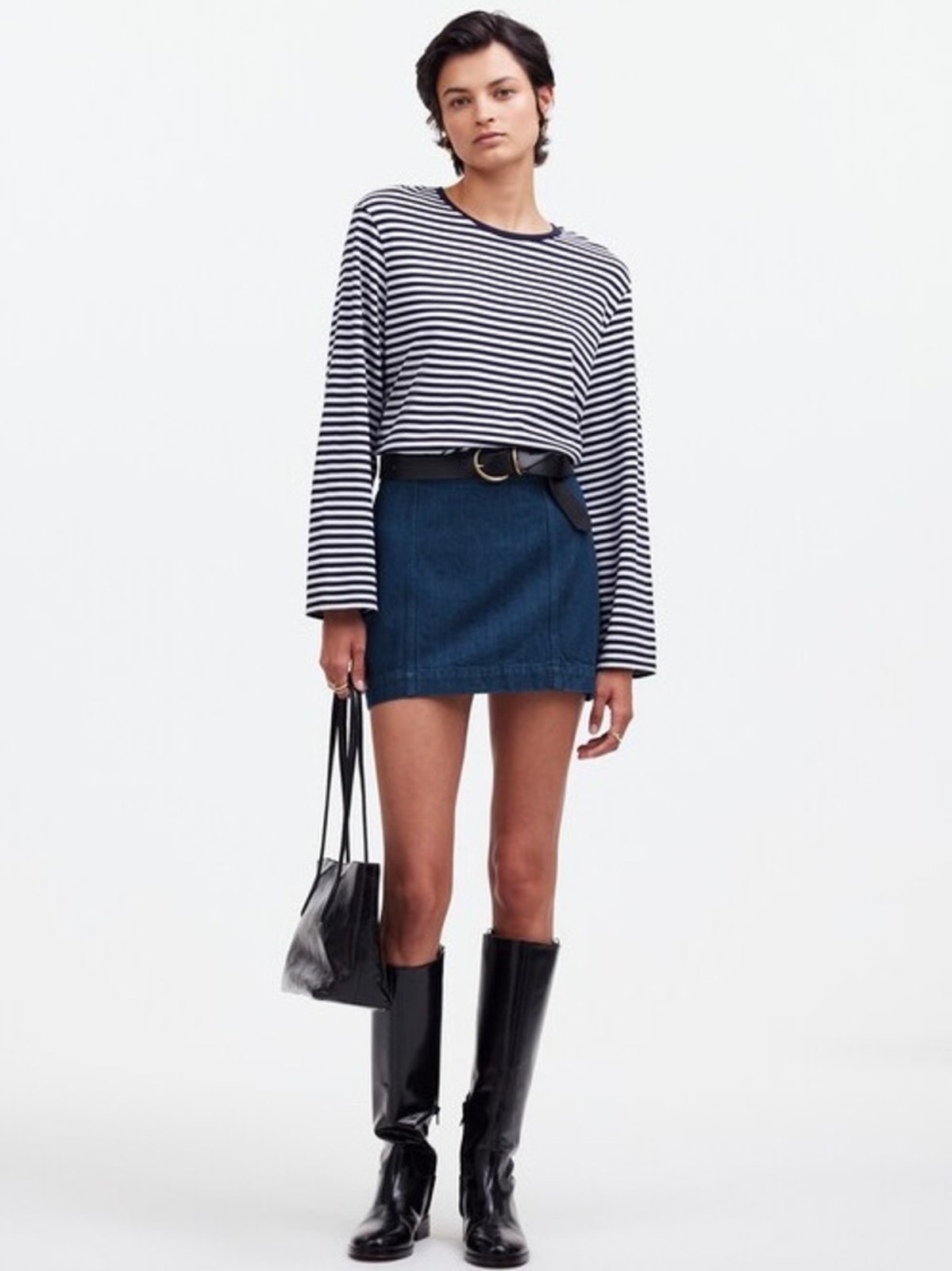 Madewell Denim Mini Skirt Nwt Size 27 Dark Wash Lyocell Blend Fair Trade